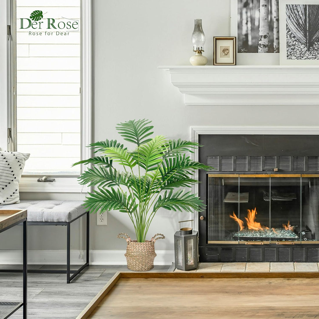 Gartencenterreim Der Rose Künstliche Palme 71 cm Groß für Wohnzimmer